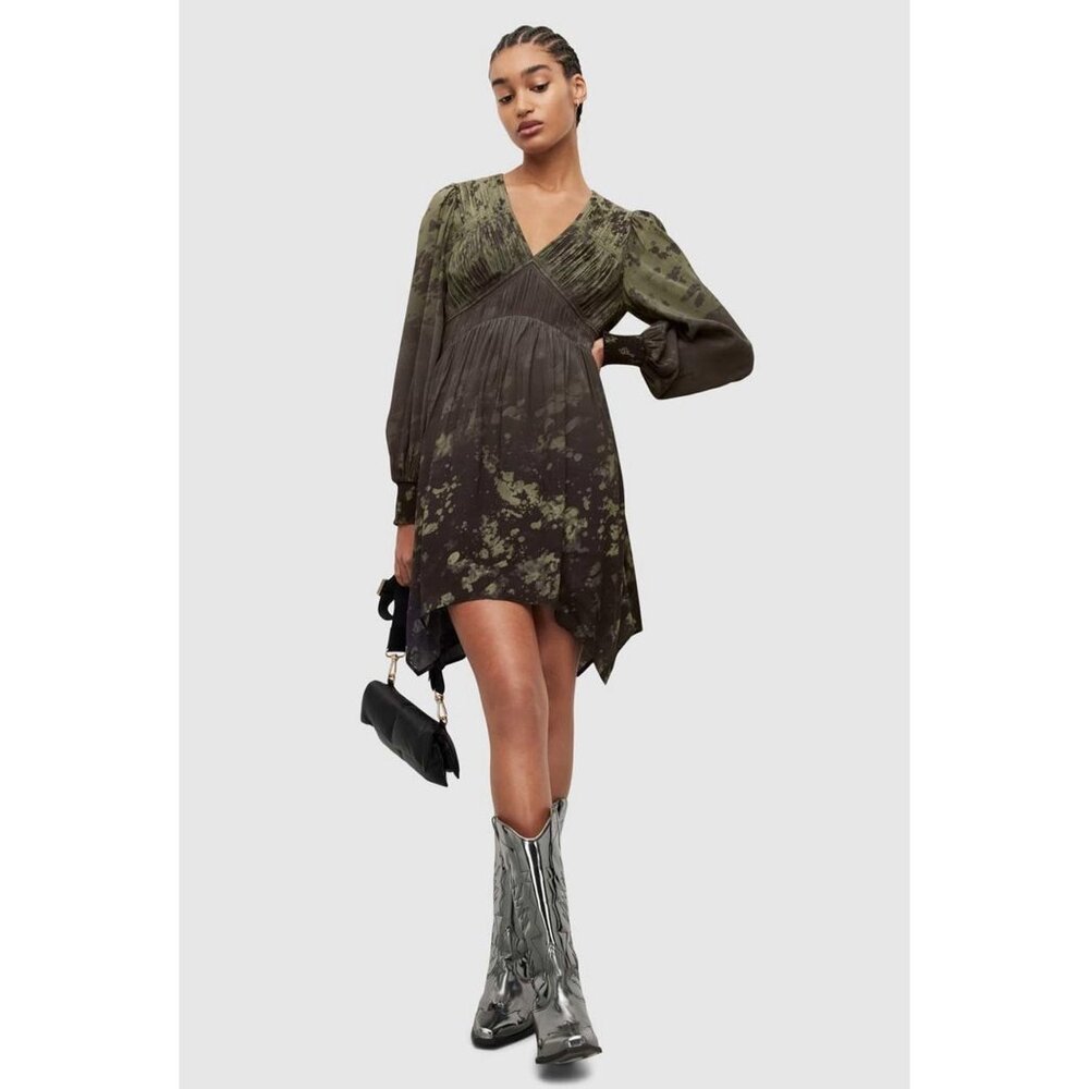 Brand New Allsaints Esta Gaia Ombre Dress